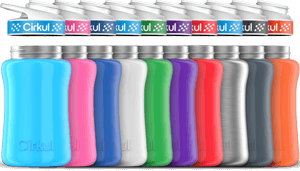12oz. Stainless Steel Bottle & Comfort Grip Lid