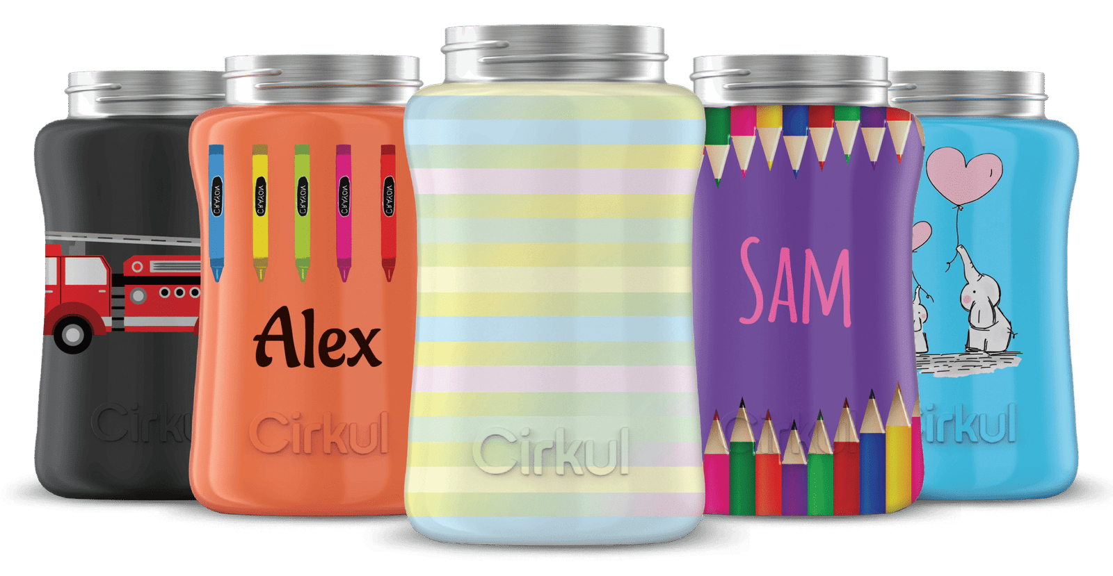Custom 12oz. Stainless Steel Bottle & Comfort Grip Lid