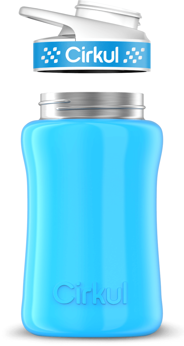 Custom 12oz. Stainless Steel Bottle & Comfort Grip Lid - Image 2