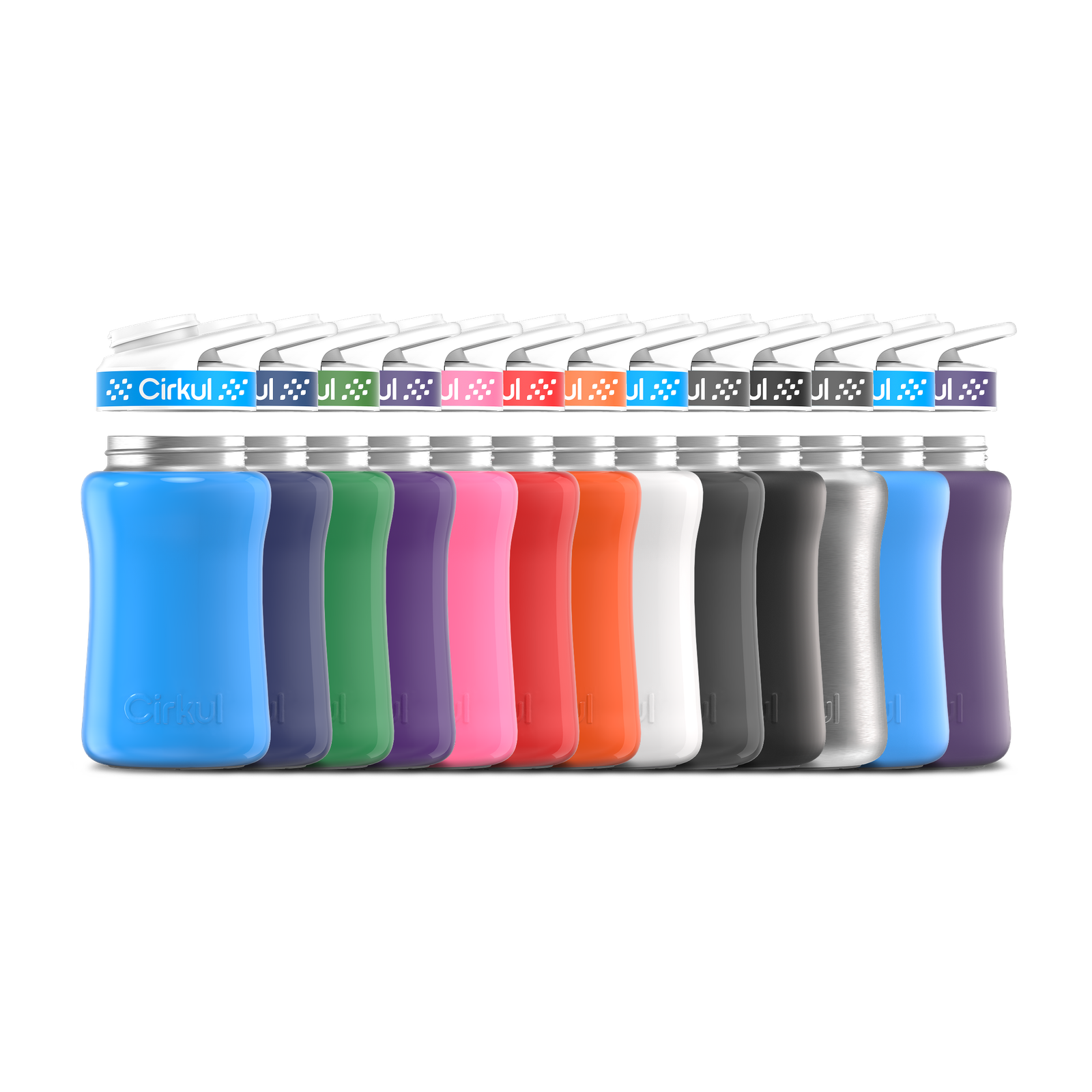 12oz. Stainless Steel Bottle & Comfort Grip Lid