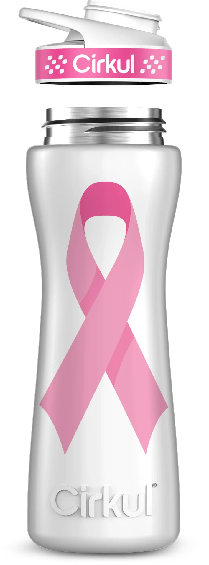 Breast Cancer Awareness Ribbon Bottle