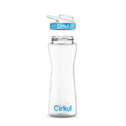 22oz. Plastic Bottle with Blue Comfort Grip Lid