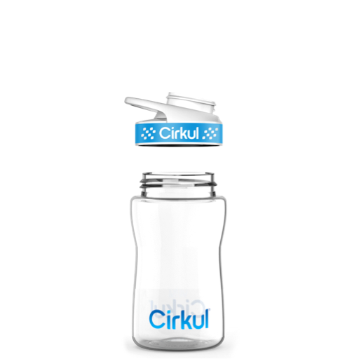 12oz. Plastic Bottle & Comfort Grip Lid - Image 3