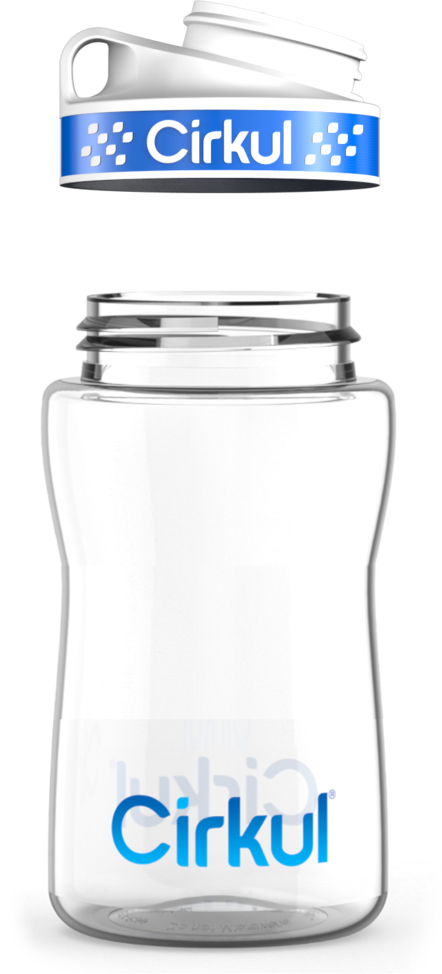 Custom 12oz. Plastic Bottle & Comfort Grip Lid - Image 3