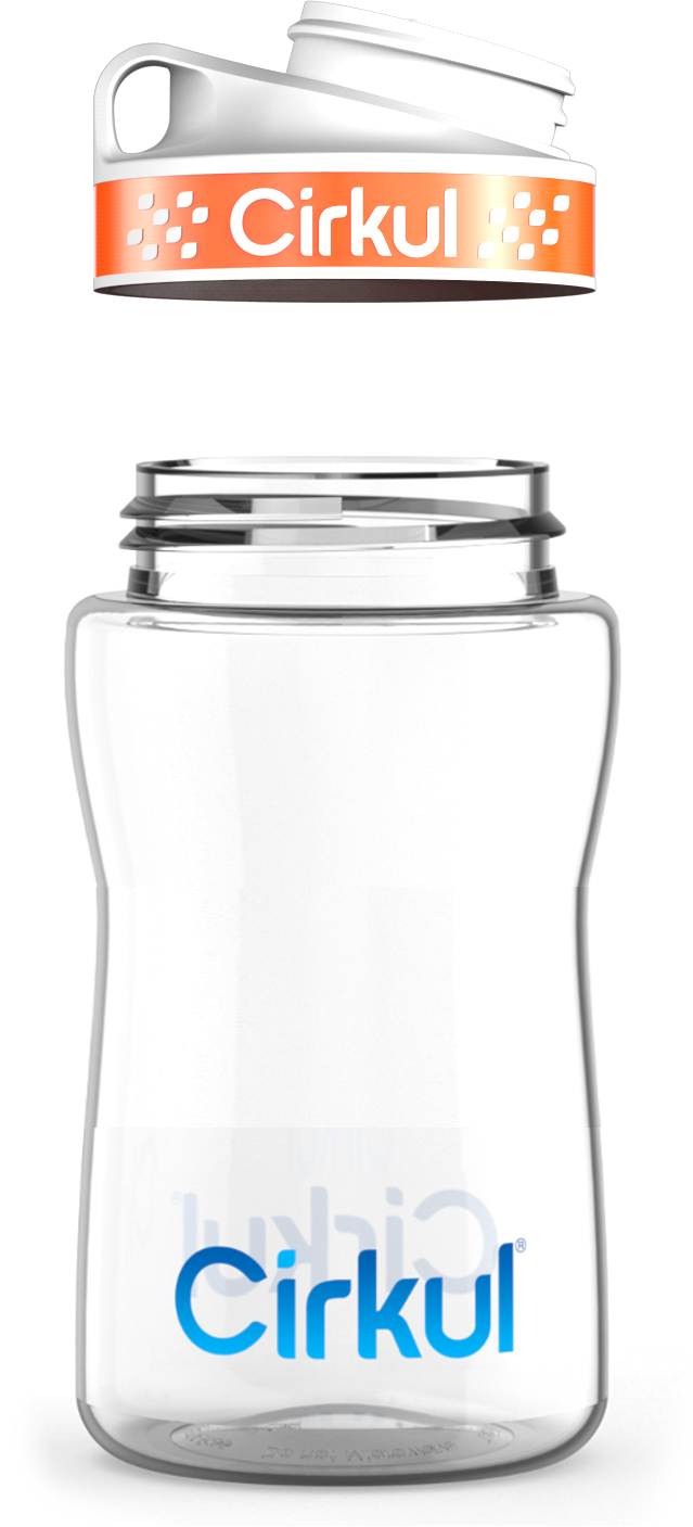 Custom 12oz. Plastic Bottle & Comfort Grip Lid - Image 4