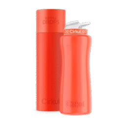 Limited Edition: 32oz. Neon Orange-Red Stainless Steel Bottle & Lid